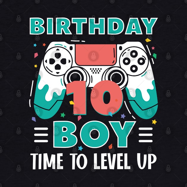 10th Birthday Boy Gamer Funny B-day Gift For Boys kids toddlers by tearbytea